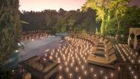 Hanging Gardens of Bali Pool Area Night